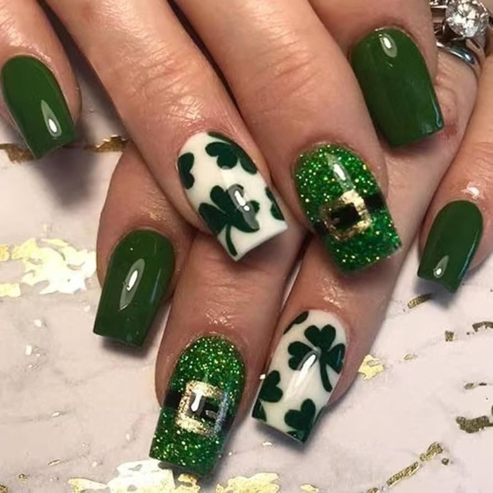 St Patrick’s Day Nails
